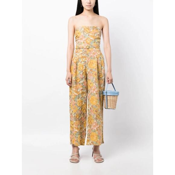 Faithfull Alegrias Linen Wide Leg Jumpsuit Sz XS - Picture 10 of 12